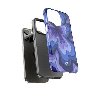 Periwinkle Strata Bloom · Tough Phone Case for iPhone · Purple
