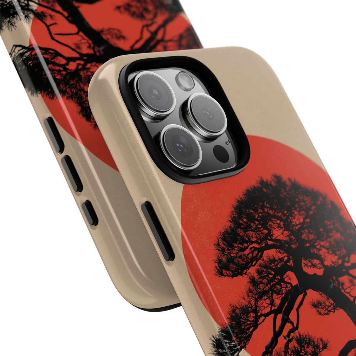 Crimson Pine Solitude · Tough Phone Case for iPhone · Beige
