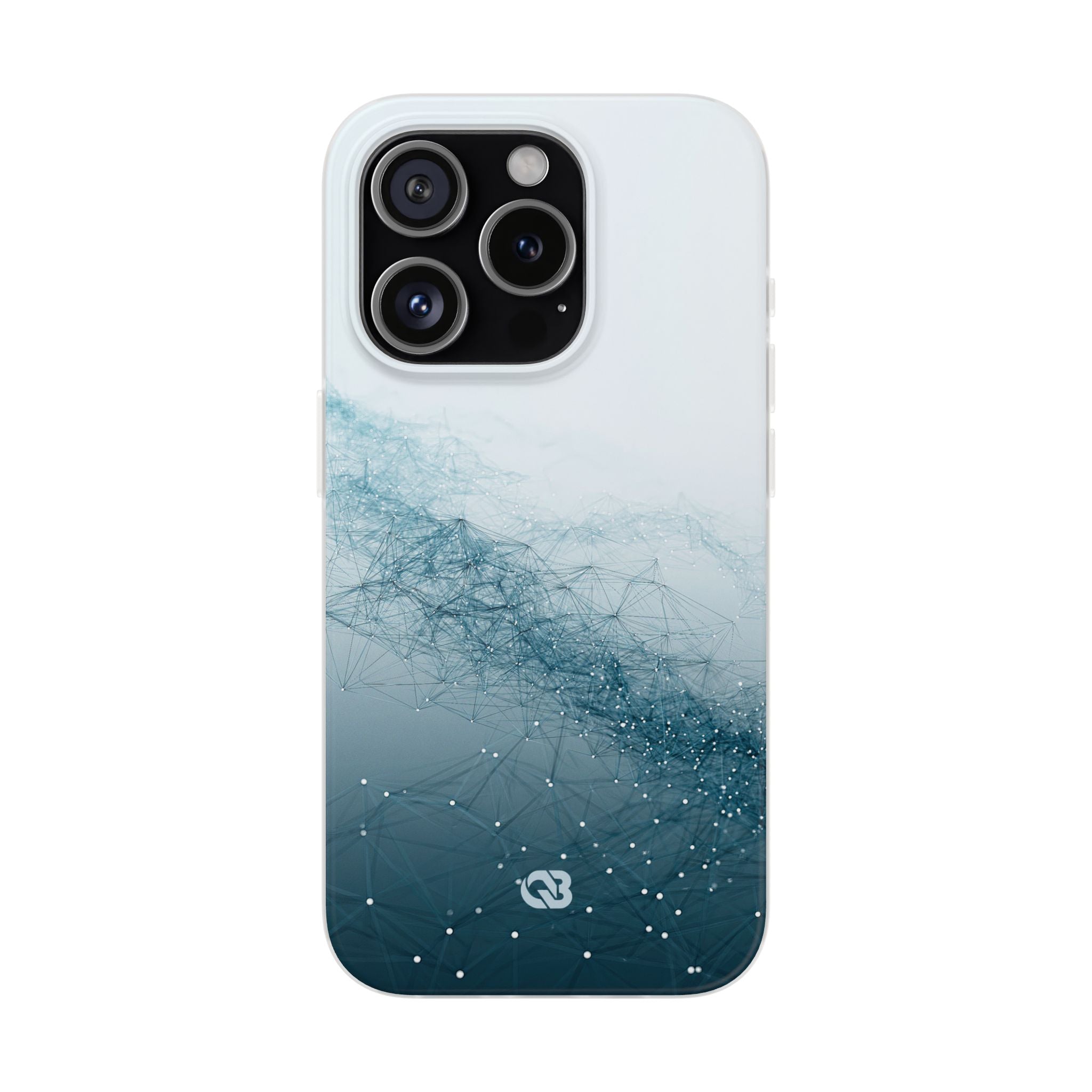 Teal Lite Phone Case for iPhone - Cyan Vector Lattice