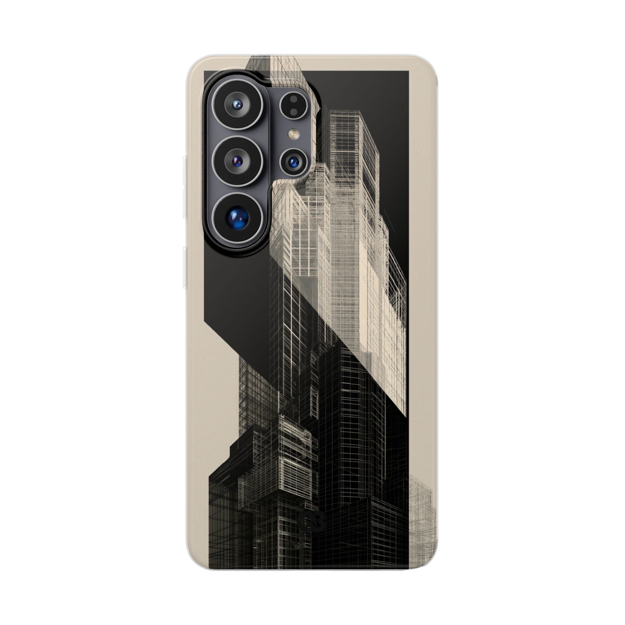 Beige Lite Phone Case for Samsung - Monolith Urban Grid