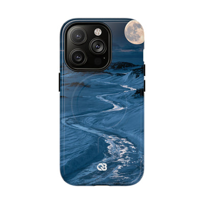 Arctic Moon Drift · Tough 2.0 Magnetic Phone Case for iPhone · Blue