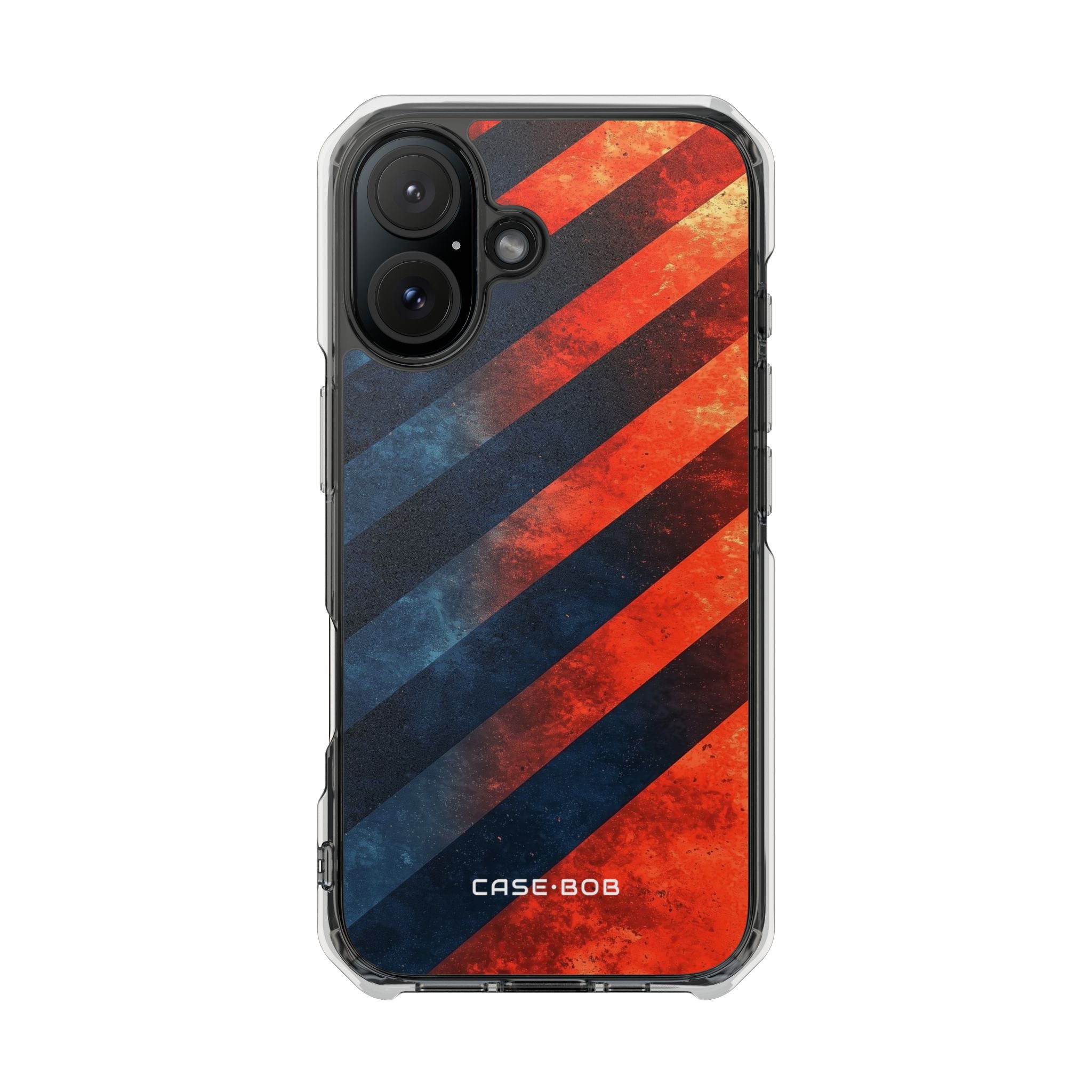 Diagonal Stripes Blaze iPhone 16 Case - Impact