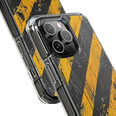 Urban Hazard Decay · Clear Impact Magnetic Phone Case for iPhone · Black
