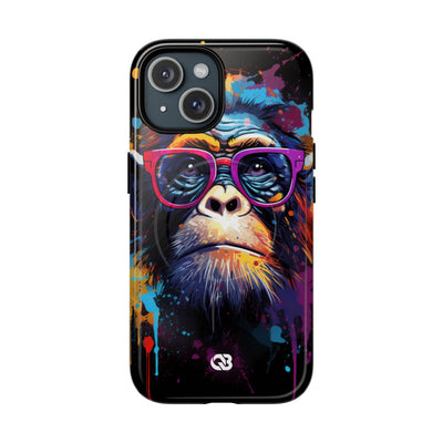 Neon Splatter Primate · Tough+ Magsafe