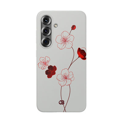 Red Lite Phone Case for Samsung - Kyoto Ember Bloom