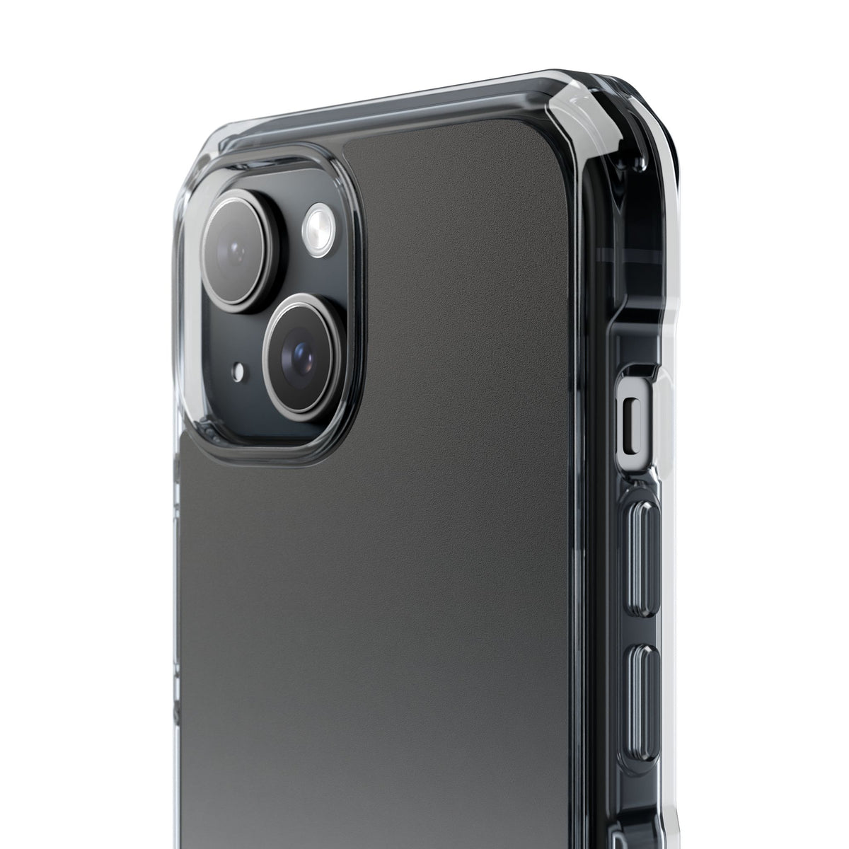 Noir Ombre Fade · Clear Impact Magnetic Phone Case for iPhone ·  Black