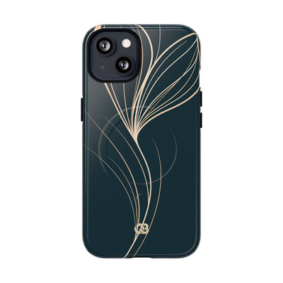 Botanical Contour · Tough 2.0 Magnetic Phone Case for iPhone · Teal