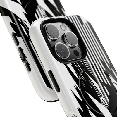 White Tough 2.0 Magsafe Phone Case for iPhone - Shattered Vector Spire