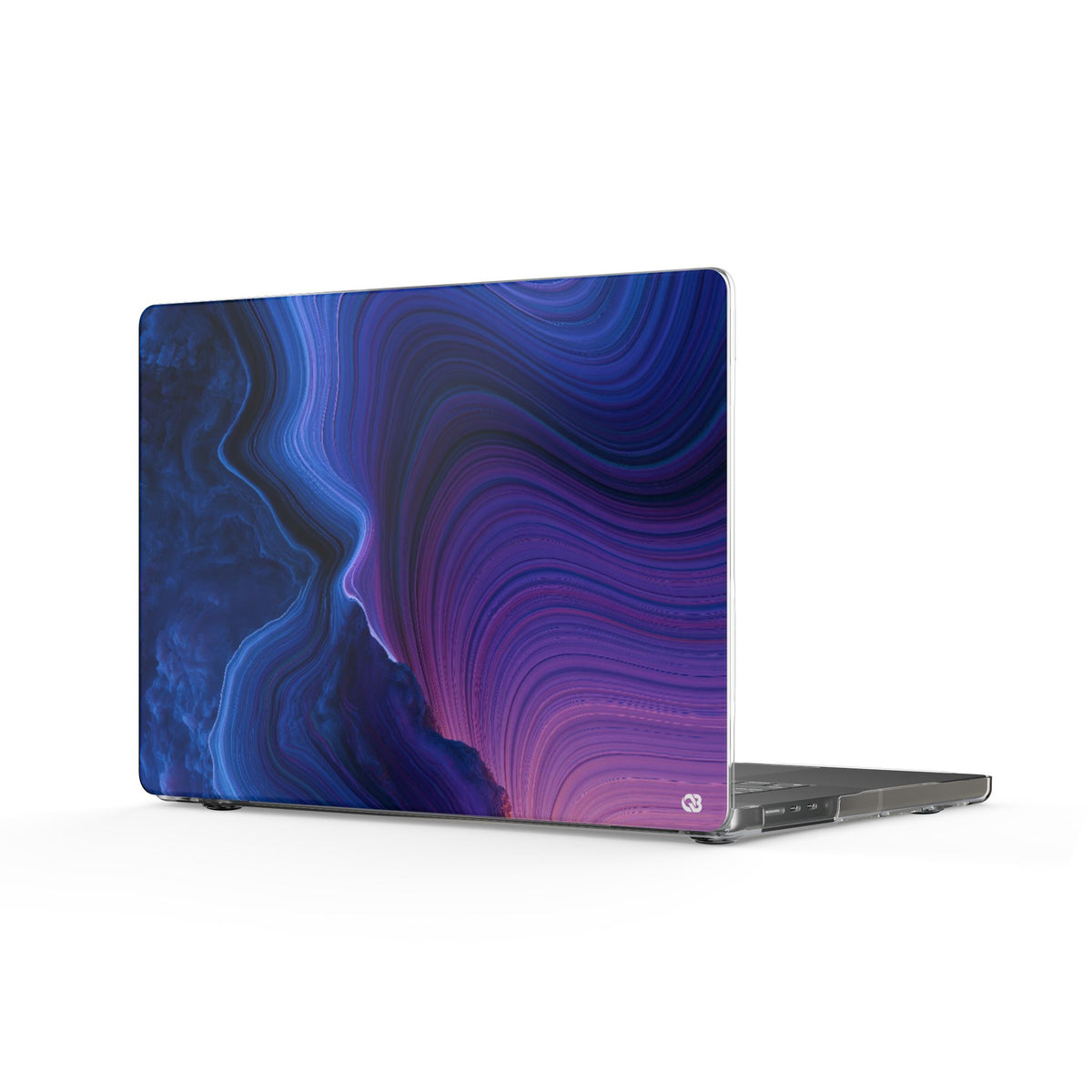 Radiant Strata · Clear Hard Case for MacBook · Blue