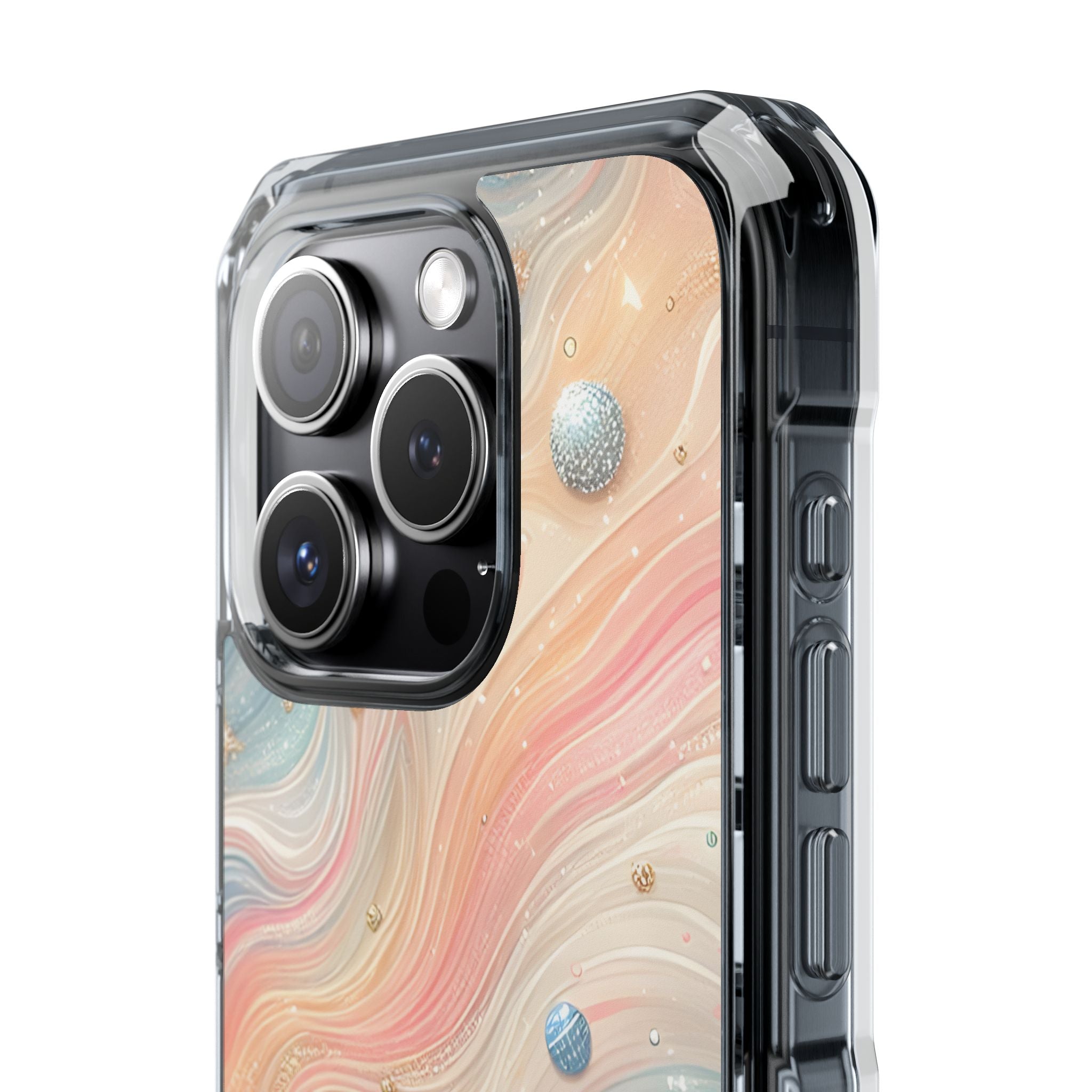 Iridescent Swirls iPhone 15 Pro Case - Impact