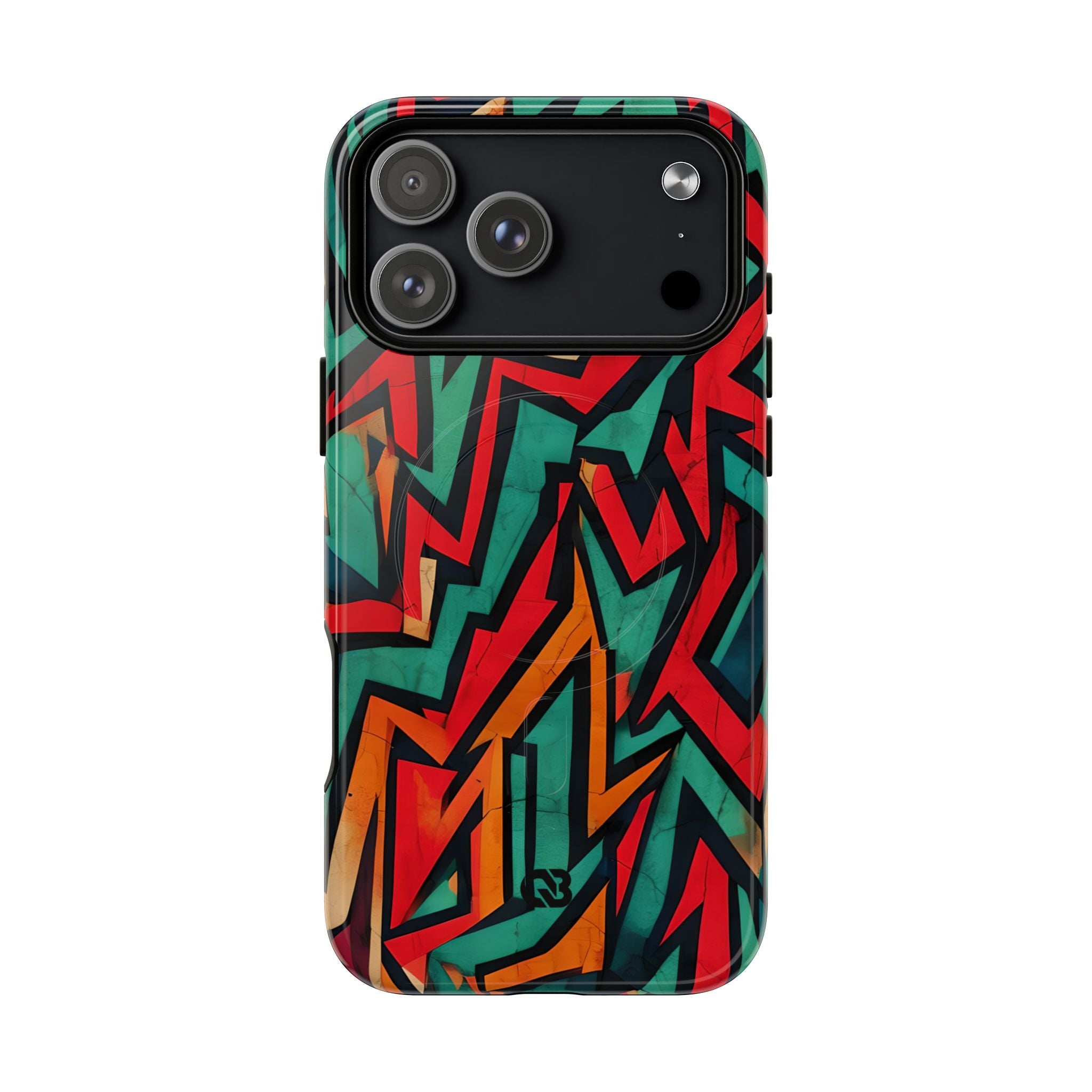 Jagged Teal Static · Tough+ Magsafe