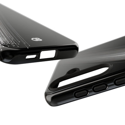 Black Tough Phone Case for Samsung - Linear Velocity Beam