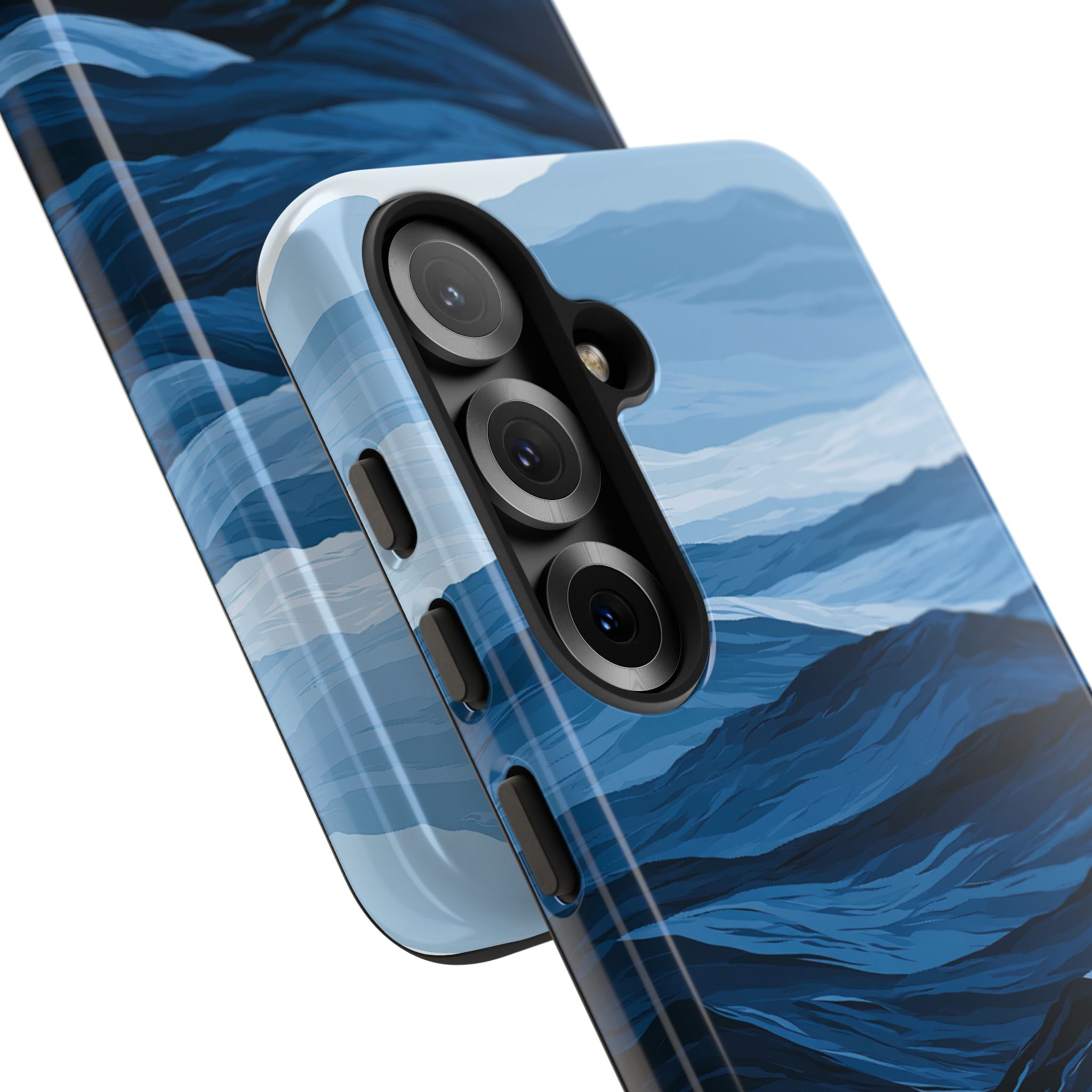 Blue Tough Phone Case for Samsung - Cobalt Ridge Tides