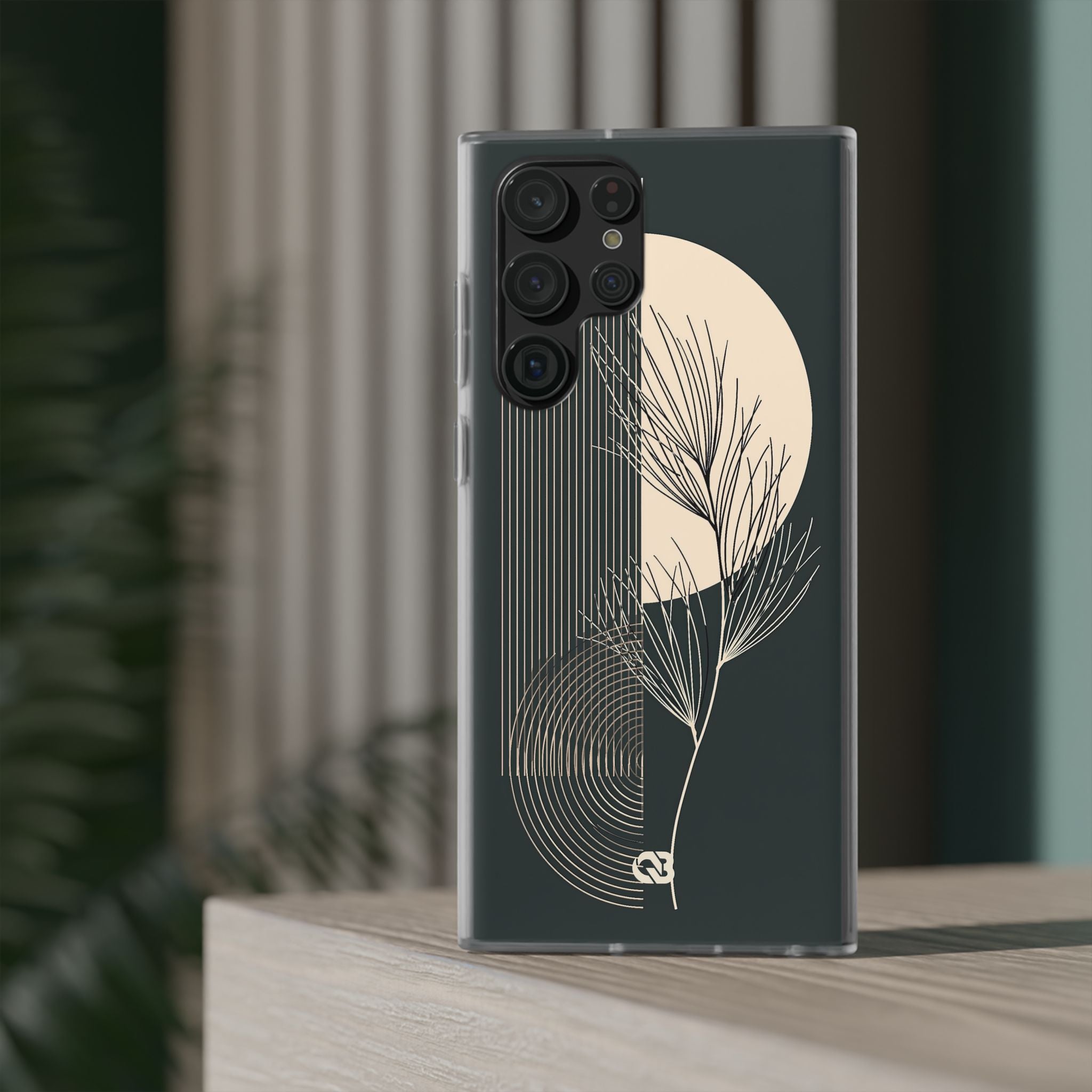 Black Lite Phone Case for Samsung - Obsidian Sand Willow