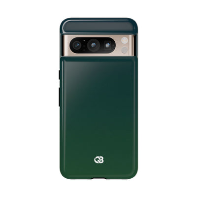 Green Tough Phone Case for Google Pixel - Midnight Pine Horizon