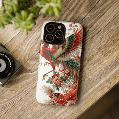 Vermilion Imperial Phoenix · Tough Phone Case for iPhone · Red