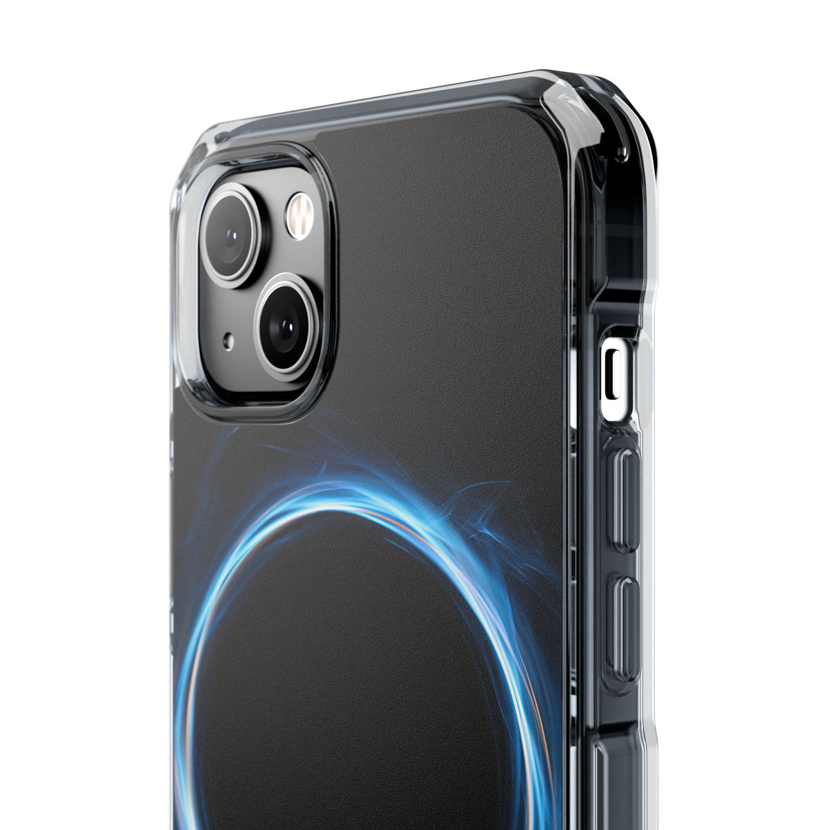 Luminous Corona · Clear Impact Magnetic Phone Case for iPhone · Blue