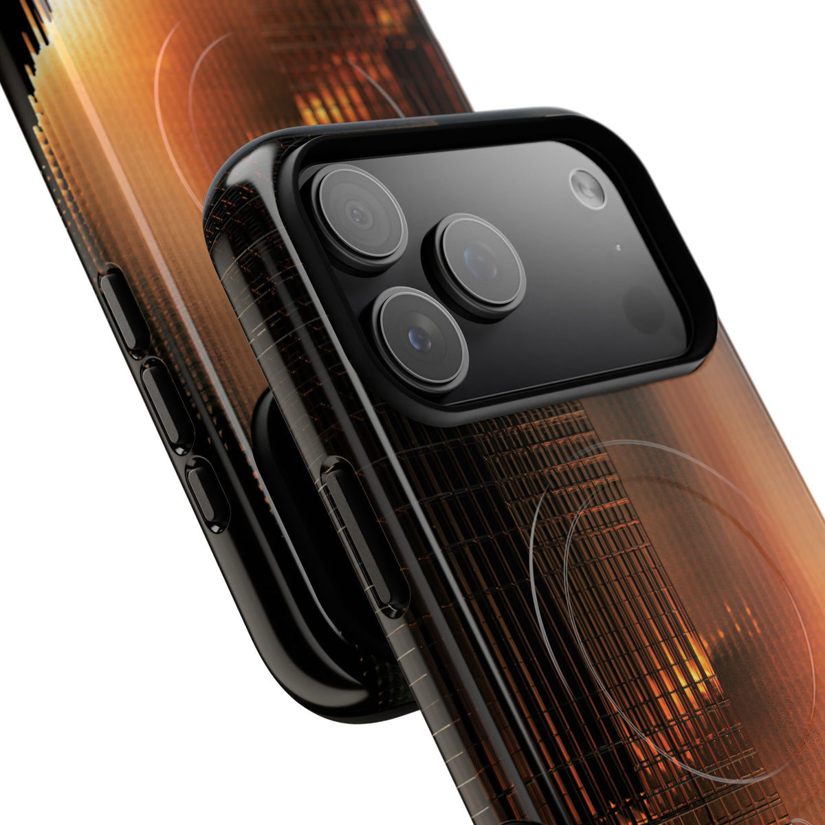Luminous Grid · Tough 2.0 Magnetic Phone Case for iPhone · Black