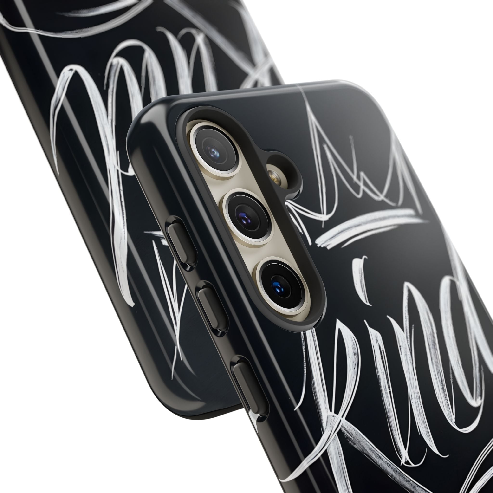 Noir Crown Script · Custodia Tough per Samsung