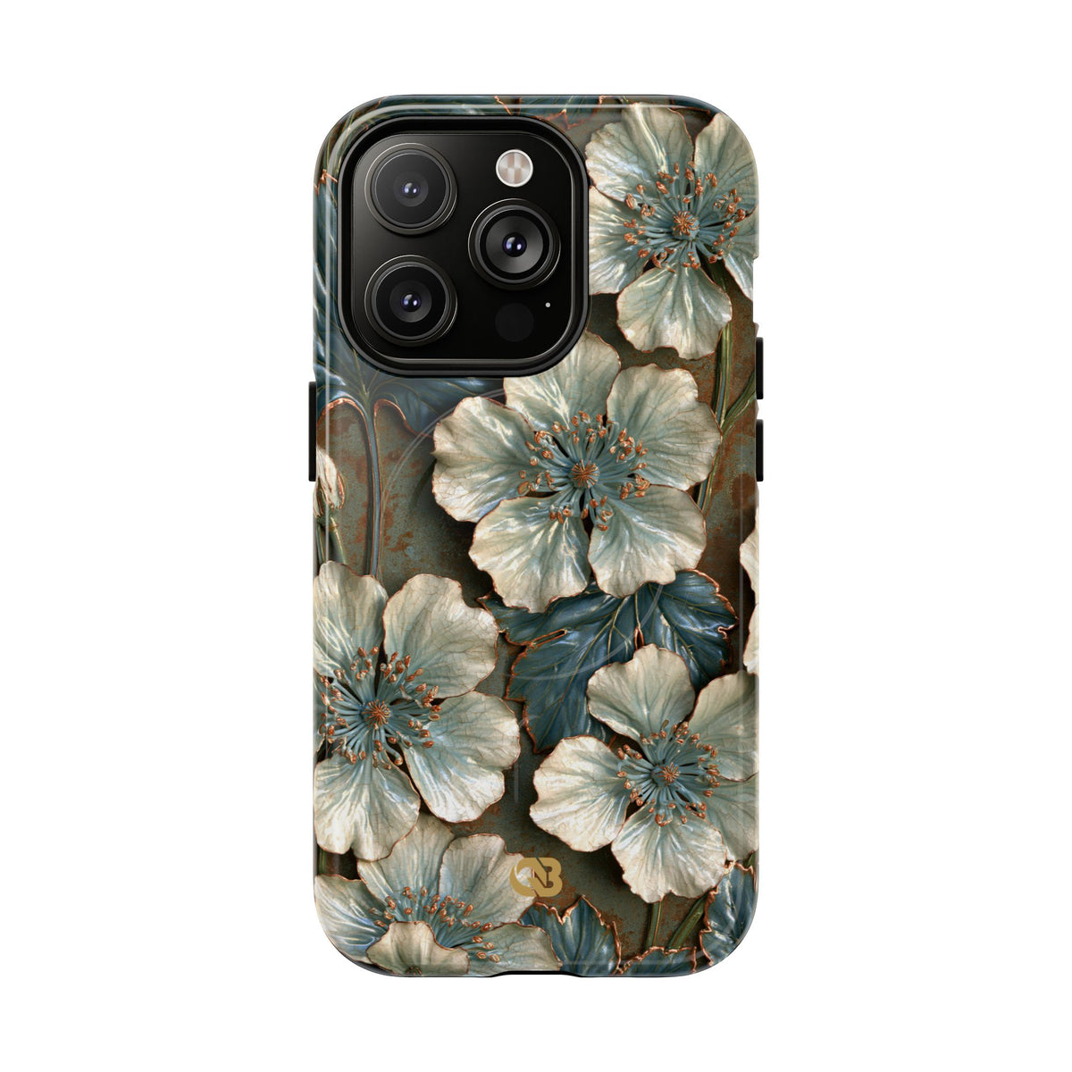 Gilded Blossom Reverie · Tough 2.0 Magnetic Phone Case for iPhone · Teal
