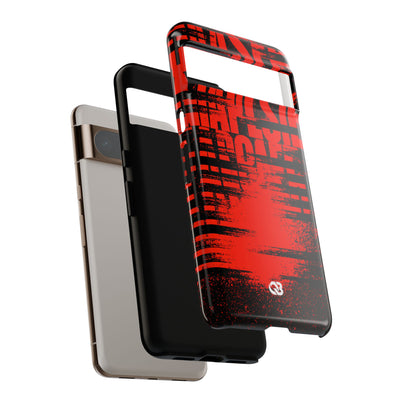 Crimson Redaction · Tough Phone Case for Pixel ·  Black