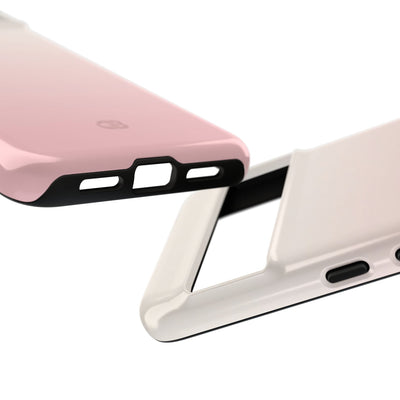 Pink Tough Phone Case for Google Pixel - Frosted Blush Horizon