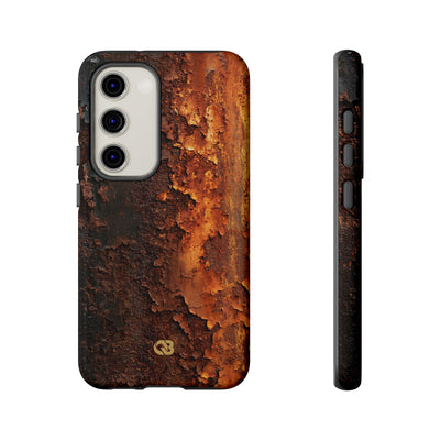 Orange Tough Phone Case for Samsung - Oxidized Iron Crust