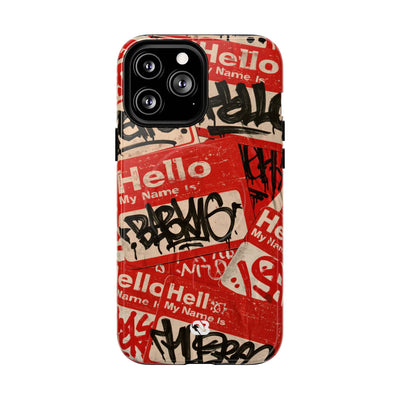Slap Tag Collage · Tough 2.0 Magnetic Phone Case for iPhone · Red