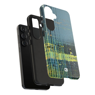 Acid Raster Circuit · Tough Phone Case for Samsung · Teal