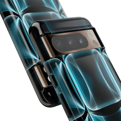 Cyan Core Matrix · Tough Phone Case for Pixel ·  Blue