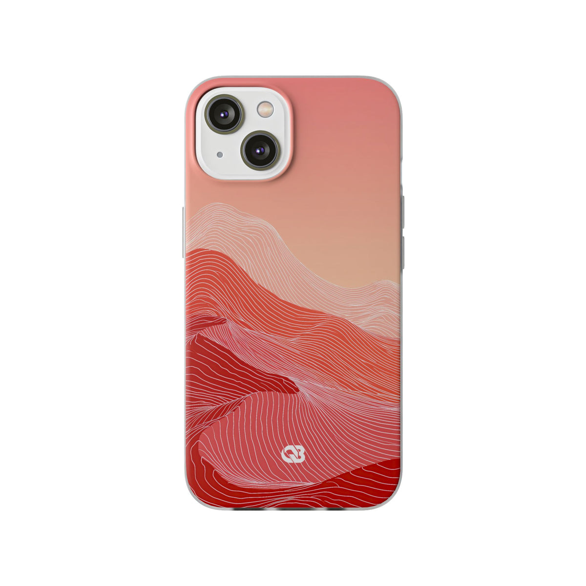 Coral Ridge Contours · Lite Phone Case for iPhone ·  Red