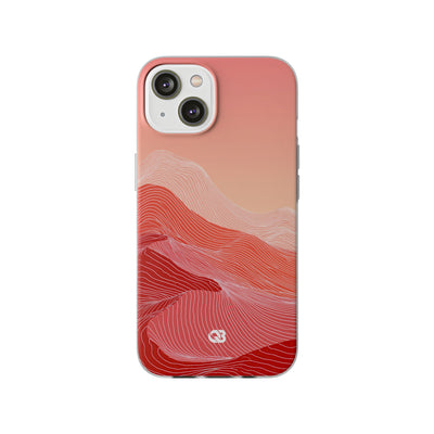 Coral Ridge Contours · Lite Phone Case for iPhone ·  Red