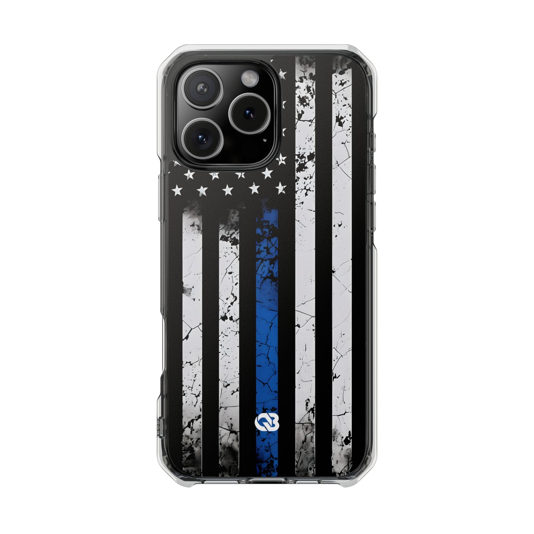 Gritty Cobalt Flag · Impact Phone Case for iPhone · Magsafe