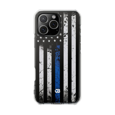 Gritty Cobalt Flag · Impact Phone Case for iPhone · Magsafe