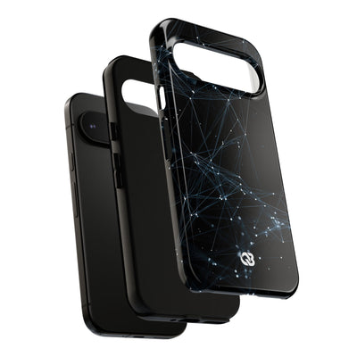 Black Tough Phone Case for Google Pixel - Arctic Neural Mesh