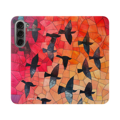Stained Glass Birds - Samsung S23+ Case - Wallet