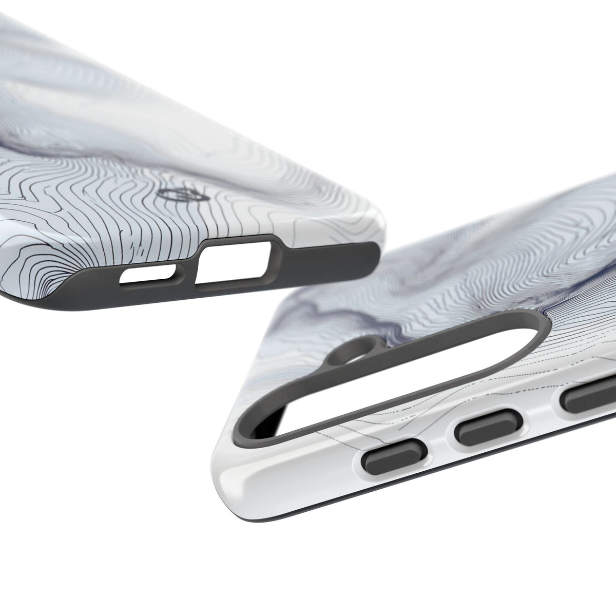 Nordic Ridge Contour · Tough Phone Case for Samsung · White