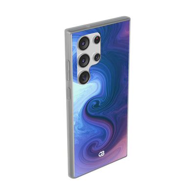 Azure Fluid Swirl · Lite Phone Case for Samsung · Blue