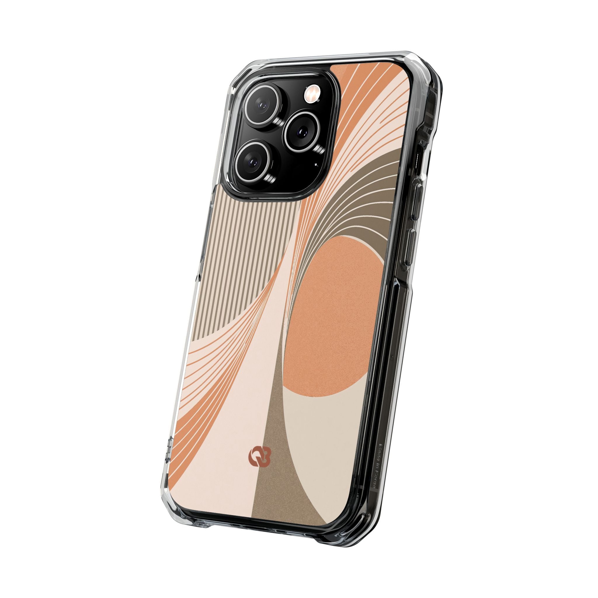 Orange Impact MagSafe Phone Case for iPhone - Desert Arc Horizon