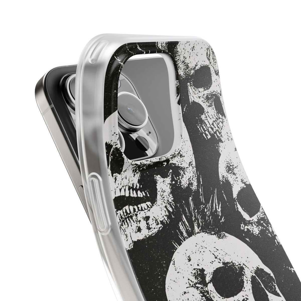 Punk Skull Riot · Lite Phone Case for iPhone ·  Black