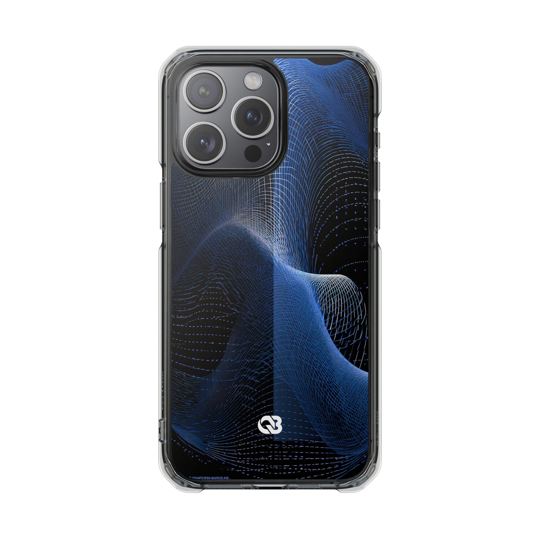 Blue Impact MagSafe Phone Case for iPhone - Electric Blue Flux