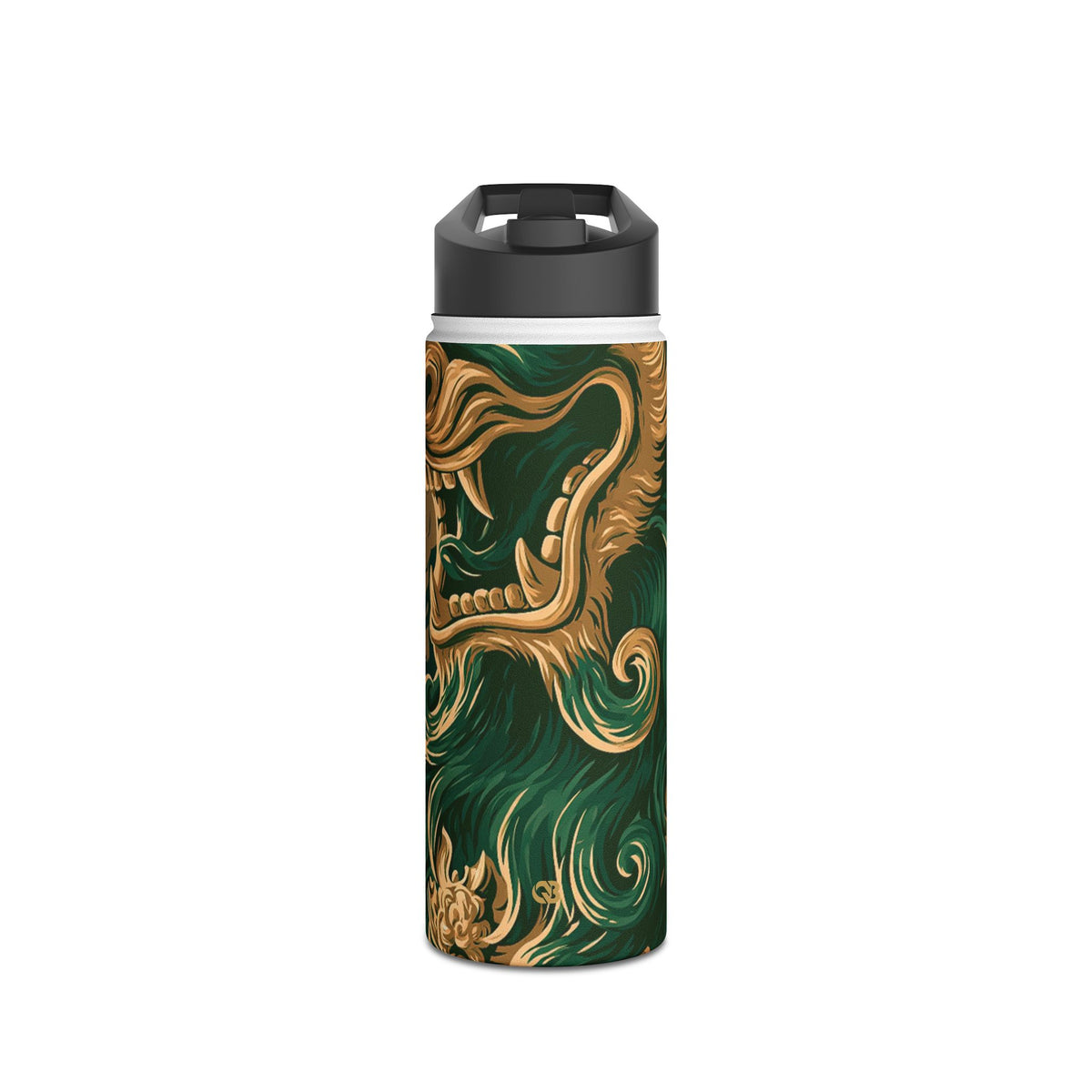 Imperial Guardian Lion · Insulated Water Bottle · Green