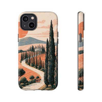 Orange Tough Phone Case for iPhone - Terracotta Ridge Trail