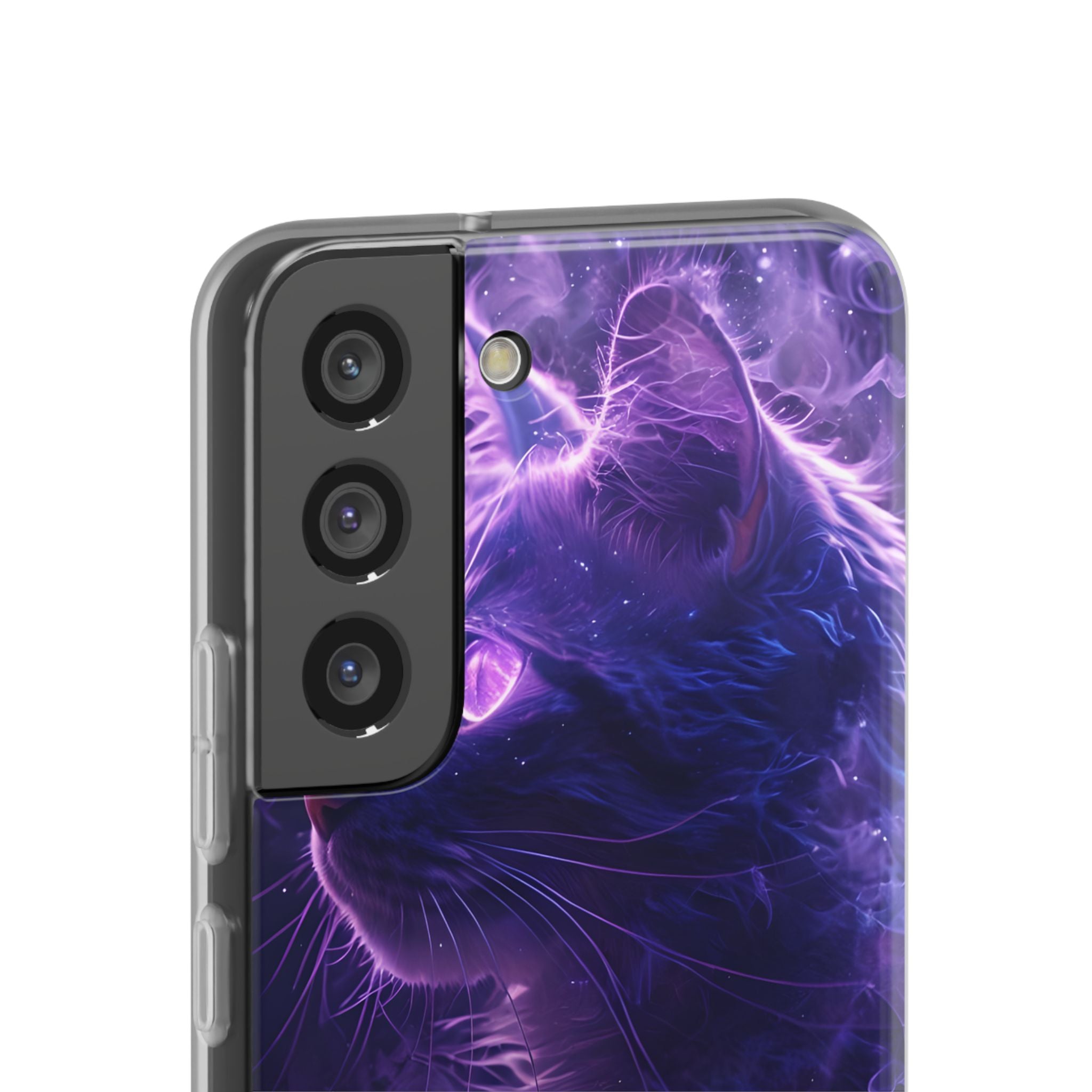 Purple Void Feline · Soft Custodia per Samsung