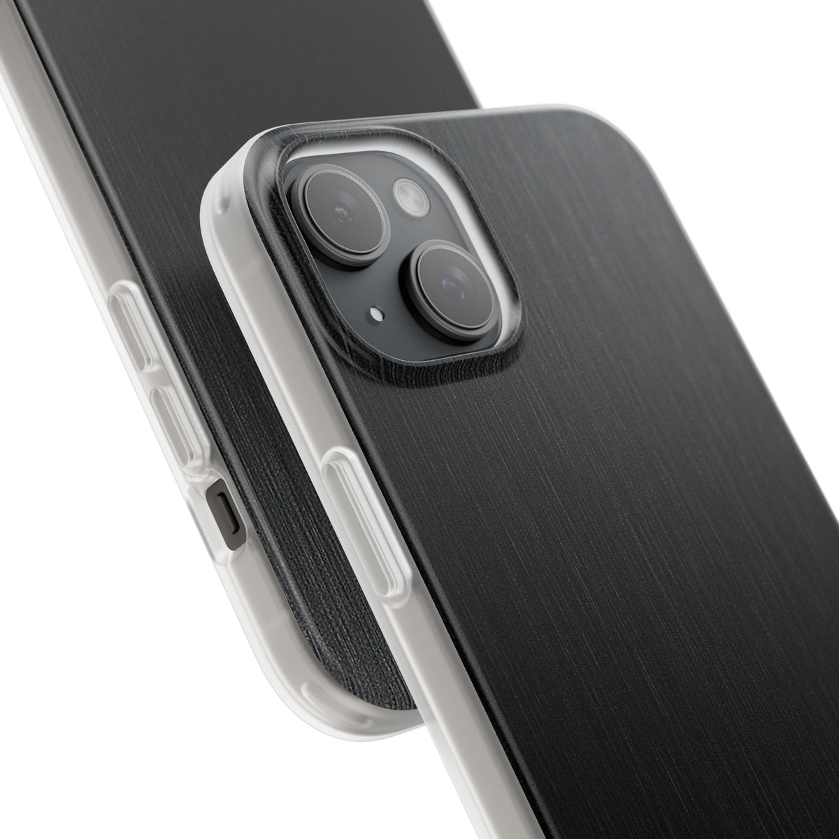 Obsidian Brushed Steel · Lite Phone Case for iPhone ·  Black