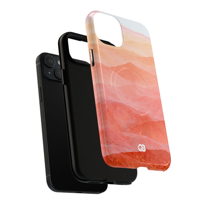 Alpenglow Ridge Vista · Tough 2.0 Magnetic Phone Case for iPhone · Orange