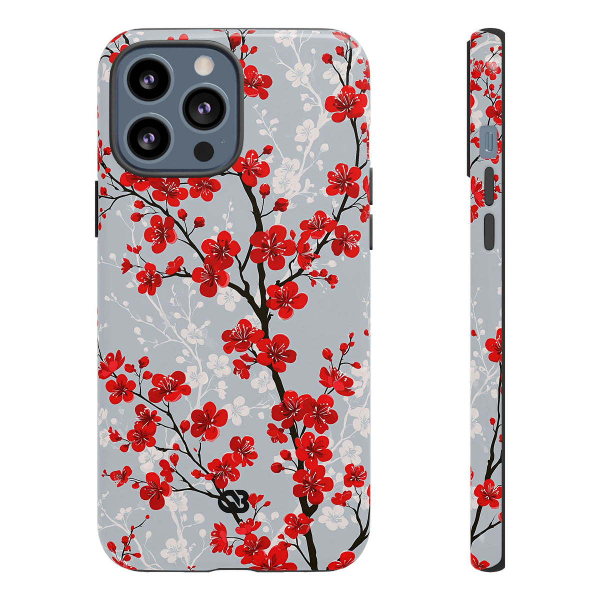 Scarlet Plum Blossom · Tough Phone Case for iPhone · Red