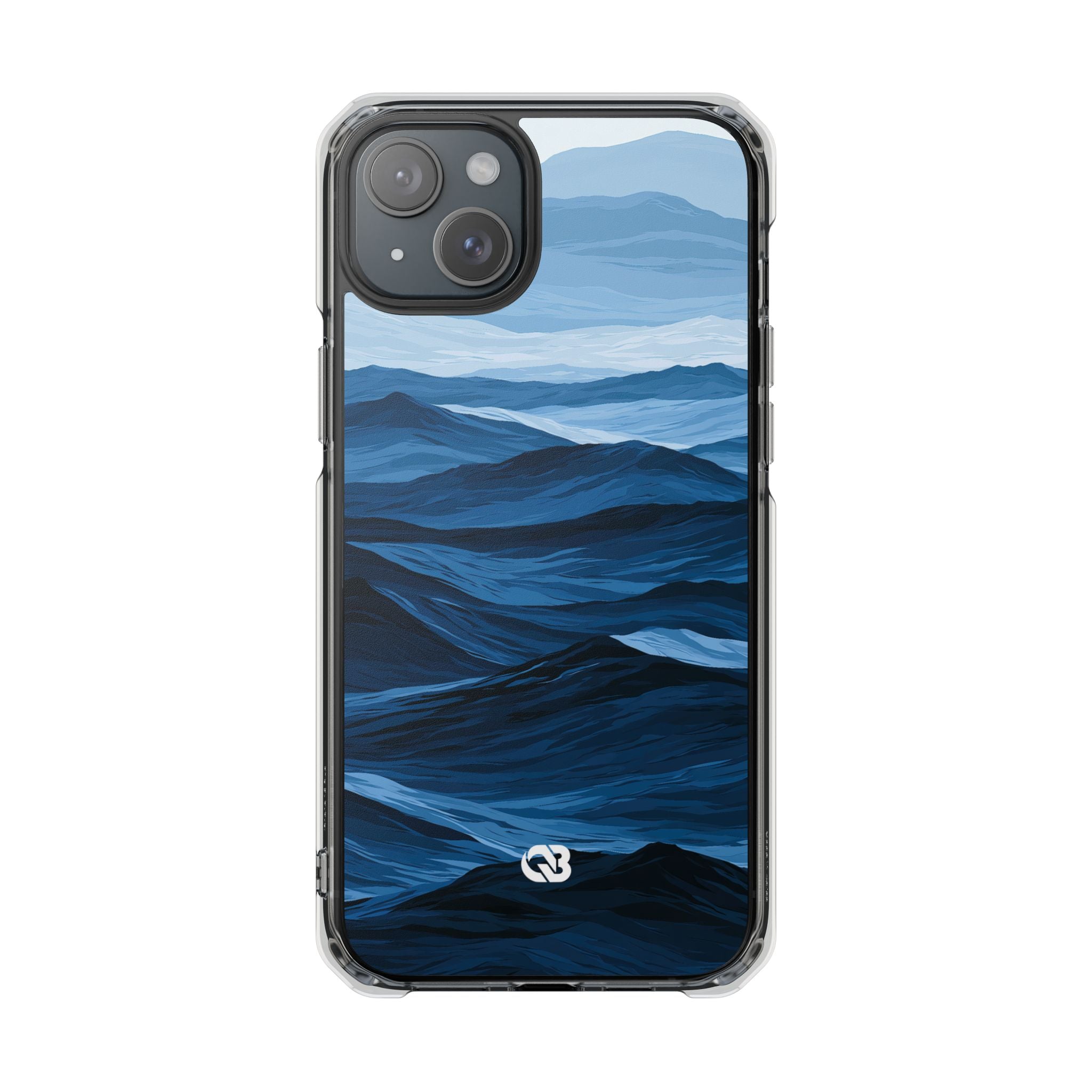 Blue Impact MagSafe Phone Case for iPhone - Cobalt Ridge Tides