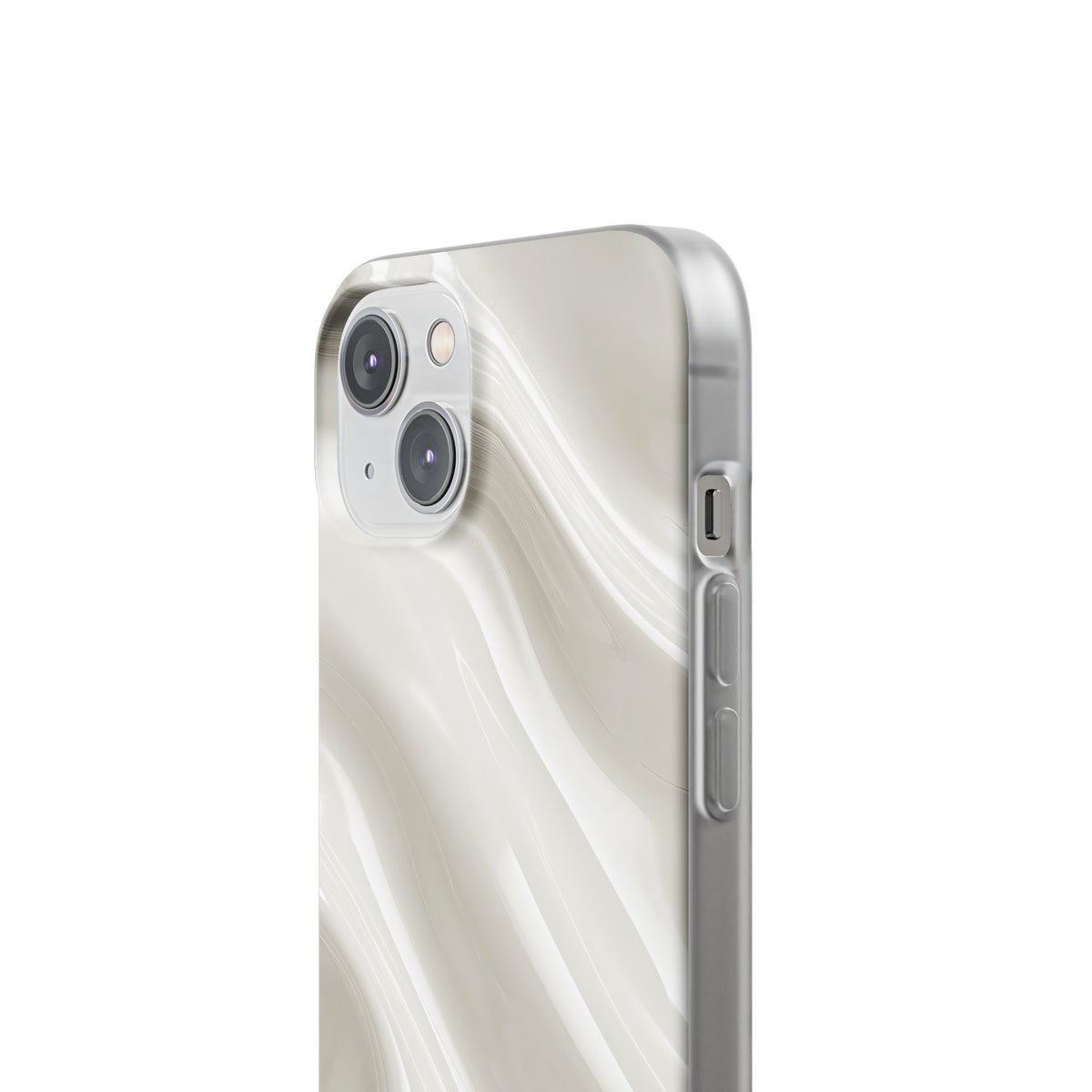 Liquid Enamel Fold · Lite Phone Case for iPhone ·  White