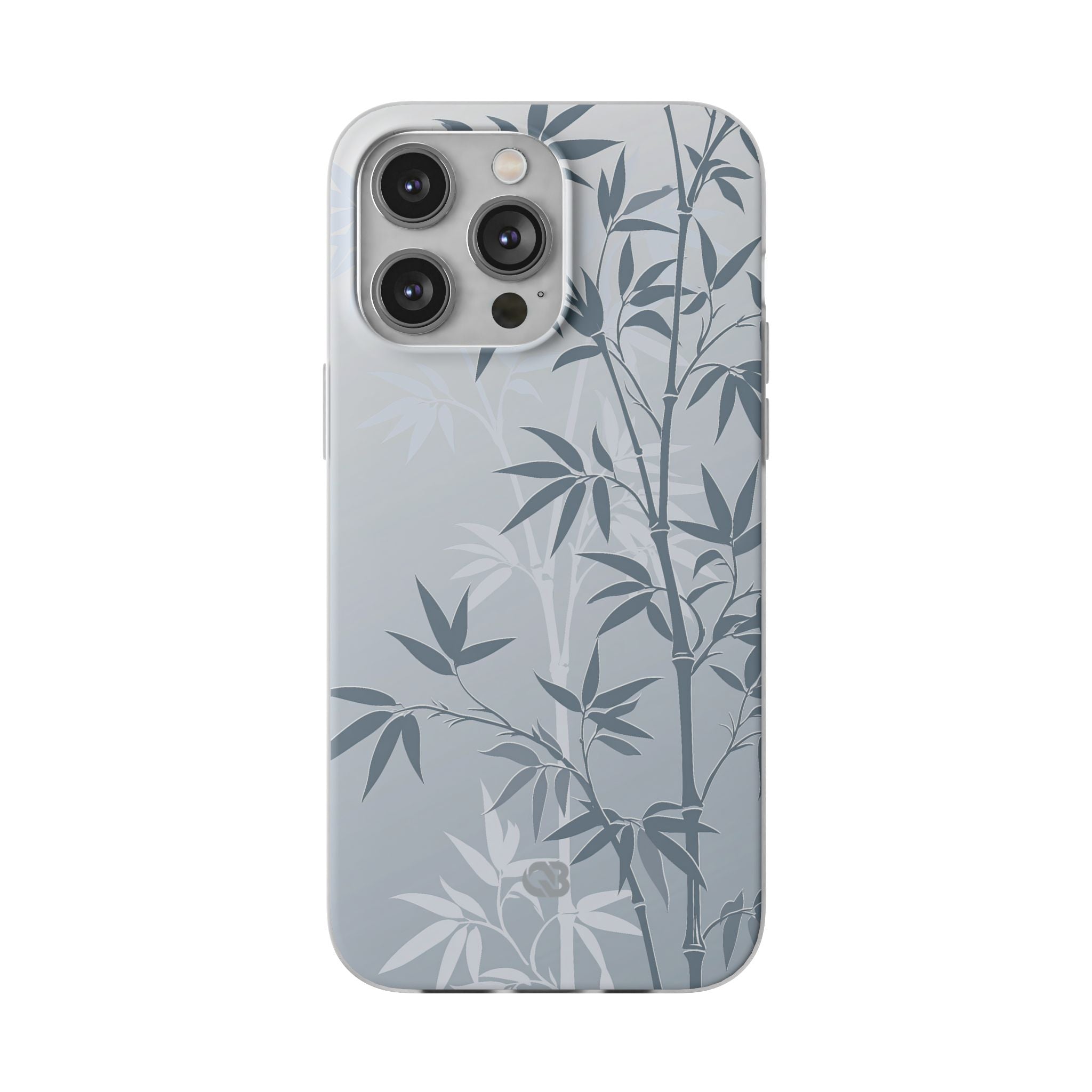Blue Lite Phone Case for iPhone - Slate Bamboo Shadow